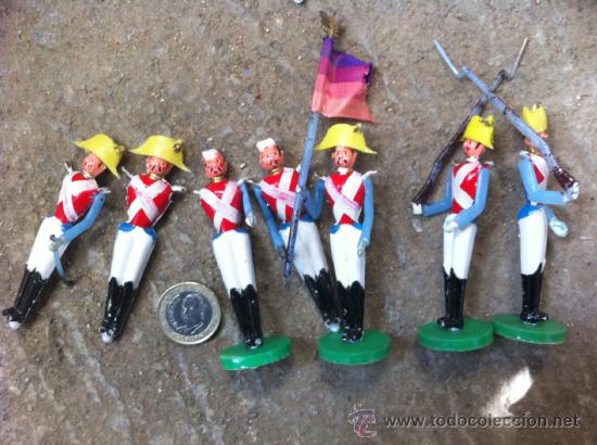 Figuras de goma y PVC: FIGURAS PLASTICO A&Ntilde;OS 60 EJERCITO FRANCES - Foto 1