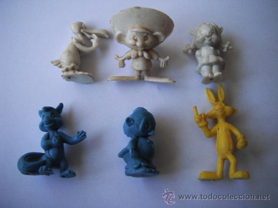 Figuras de goma y PVC: 6 FIGURAS DUNKIN .WARNER. - Foto 1