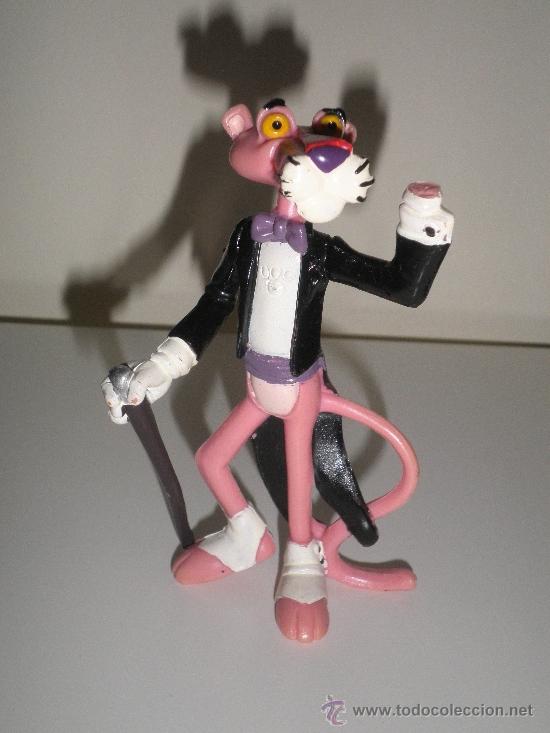 Figuras de Goma y PVC: FIGURA DE GOMA DE LA PANTERA ROSA (A&ntilde;o 1995) - 10,5 CM. -