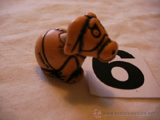 Rubber and PVC Figures: ANTIGUA FIGURA DOBLE IMAGEN PERSONA Y ANIMAL SEGUN COLOCACION