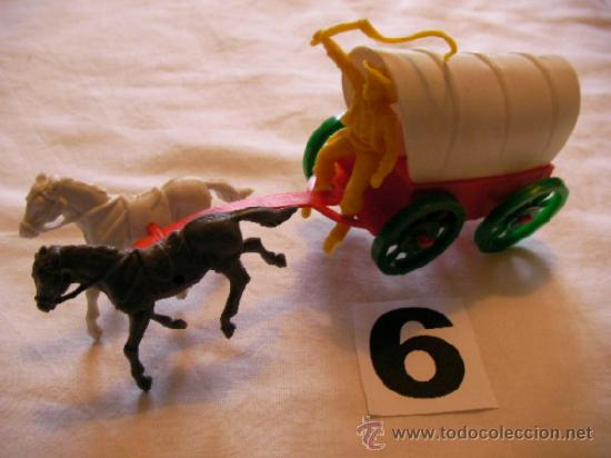 Gummi- und PVC-Figuren: ANTIGUA CARRETA O CARAVANA DEL OESTE