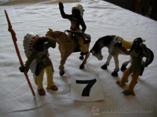 Figuras de goma y PVC: INDIOS Y CABALLOS - Foto 1