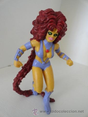 Figuras de goma y PVC: figura superheroe d.c. comics starfire  de comics spain 1991 - Foto 3