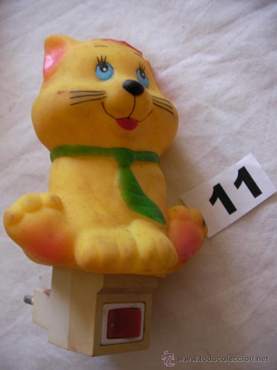 Figurines en Caoutchouc et PVC: GATITO CON LUZ PARA ENCHUFE - ENVIO GRATIS A ESPA&Ntilde;A