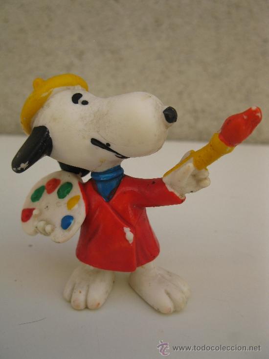 Figurines en Caoutchouc et PVC: SNOOPY PINTOR - FIGURA DE PVC.