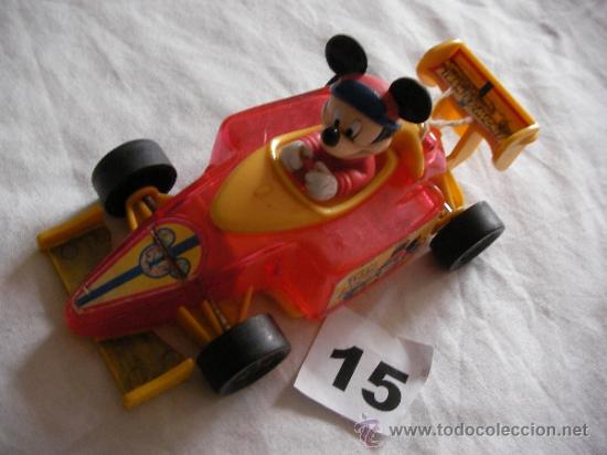Figuras de goma y PVC: MICKEY EN COCHE DE FORMULA 1 - Foto 1