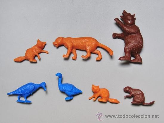 Figuras de Borracha e PVC: LOTE FIGURAS ANIMALES - ROCHE AUX FEES -