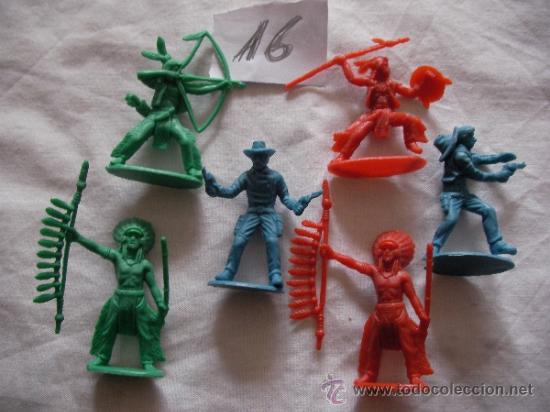 Figuras de goma y PVC: LOTE INDIOS Y VAQUEROS - ENVIO GRATIS A ESPA&Ntilde;A - Foto 1