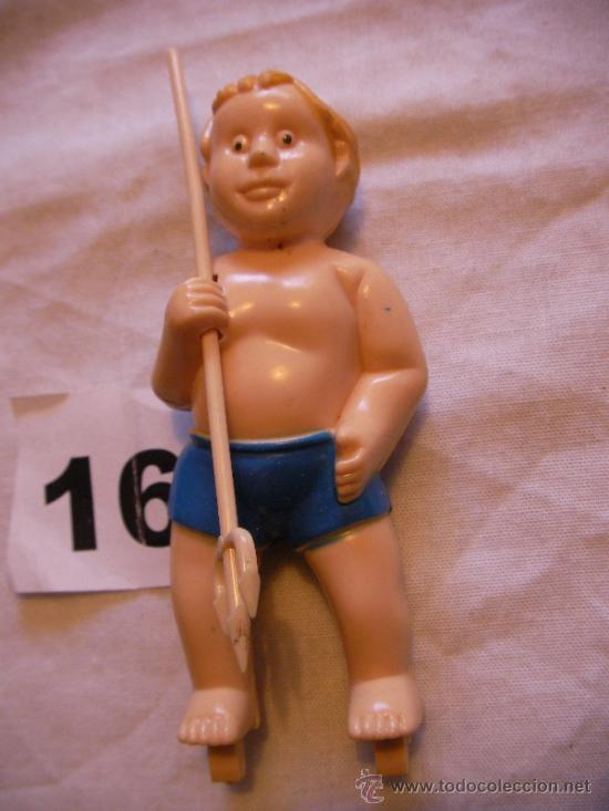 Rubber and PVC Figures: CHICO PESCADOR CON ARPON TRIDENTE .- ENVIO GRATIS A ESPA&Ntilde;A