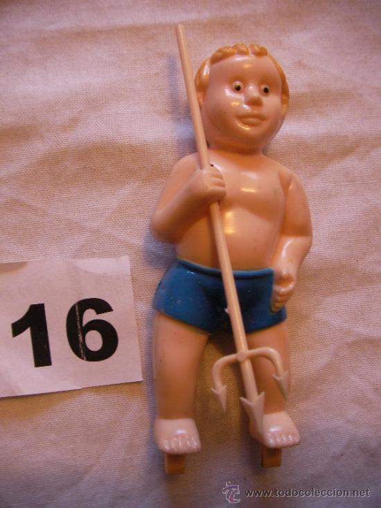 Rubber and PVC Figures: CHICO PESCADOR CON ARPON TRIDENTE .- ENVIO GRATIS A ESPA&Ntilde;A