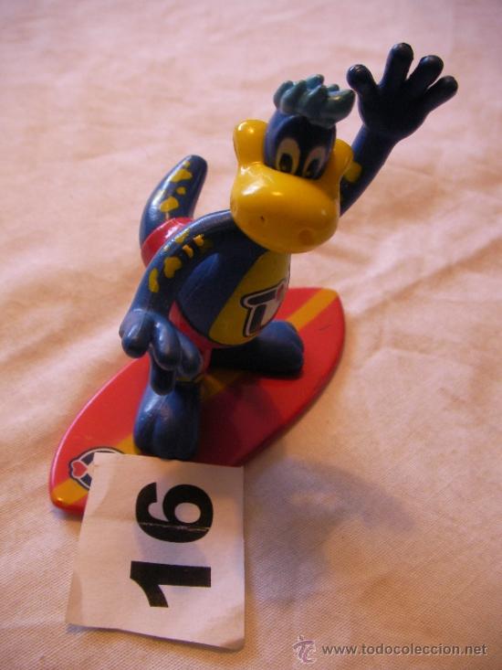 Figuras de Goma y PVC: DINO SURFERO - ENVIO GRATIS A ESPA&Ntilde;A