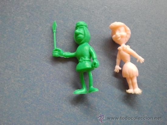 Figuras de goma y PVC: 2 figuras antiguas dunkin - Foto 1