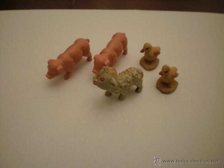 Rubber and PVC Figures: ANIMALES PARA GRANJA BELEN NACIMIENTO NAVIDAD MADE IN SPAIN A&Ntilde;OS 60 Y 70