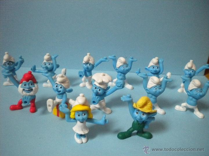Figuras de Goma y PVC: 13 MU&Ntilde;ECOS PITUFOS MUY BONITOS