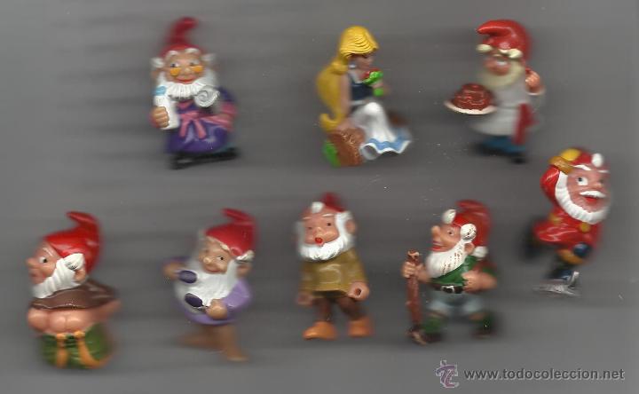 Figuras de Goma y PVC: BLANCANIEVES Y LOS SIETE ENANITOS PARA CASA DE MU&Ntilde;ECAS