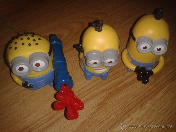 Gummi- und PVC-Figuren: minions - lote de 3 figuras