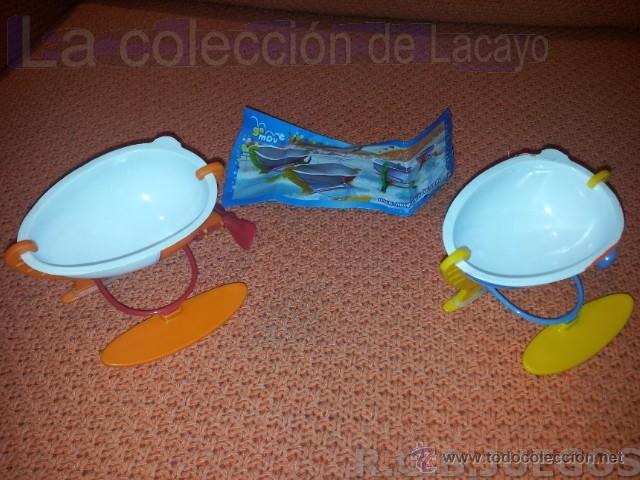 Kinder Figures: 2 BARCOS O BARCAS CON HELICE HUEVOS KINDER