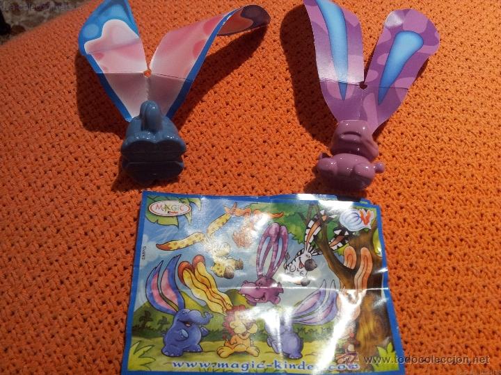 Kinder Figures: FIGURA HUEVO KINDER  2 ANIMALES OREJOTAS