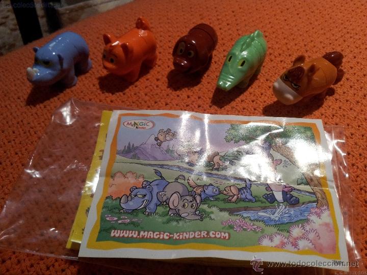 Kinder Figures: FIGURA HUEVO KINDER 5 ANIMALES DESMONTABLES CUERPOS INTERCAMBIABLES