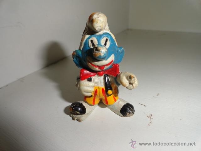 Figuras de goma y PVC: LOS PITUFOS SCHLEICH PAYASO - Foto 2
