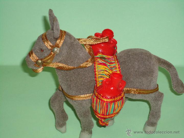 Figure di Gomma e PVC: PRECIOSO BURRO CON ALFORJAS. A&Ntilde;OS 60. NUEVO. -- AL-2