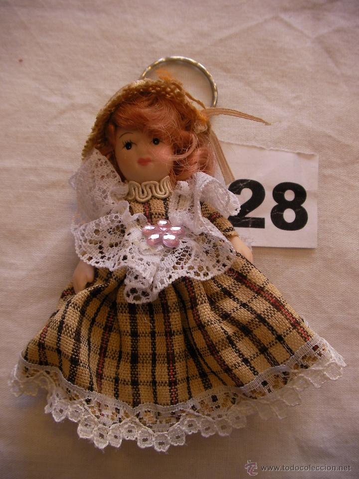 Figure di Gomma e PVC: PEQUE&Ntilde;A MU&Ntilde;ECA LLAVERO DE CERAMICA - ENVIO GRATIS A ESPA&Ntilde;A