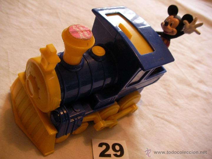 Figuras de goma y PVC: MICKEY EN TREN - Foto 1