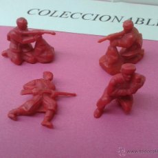 Figuras de Goma y PVC: 4 FIGURAS SOLDADOS RUSOS ORIGINAL AÑOS 70-80 DE VENTA EN KIOSKOS