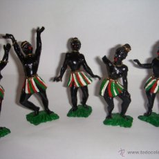 Figuras de Goma y PVC: LAFREDO BAILARINAS AFRICANAS, NEGRAS, DANZA NATIVAS NEGRITAS. Lote 42746843