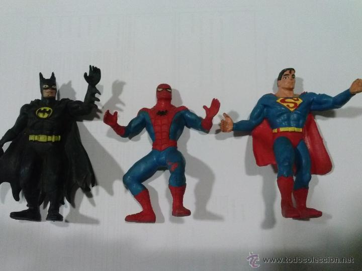 batman and spiderman figures