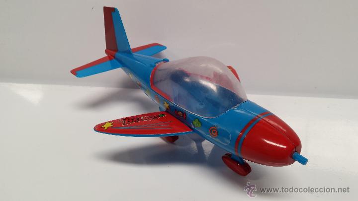 Rubber and PVC Figures: JUGUETE - AVION PVC AZUL / ROJO
