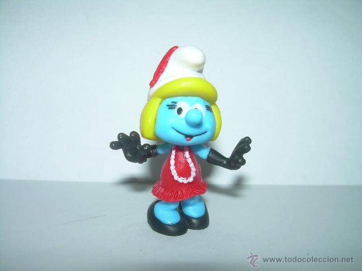 Figuras de Goma y PVC: RARA FIGURA DE PITUFO............NUEVA SIN USO........MARCA PEYO.