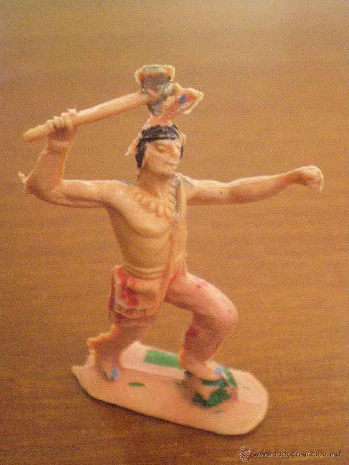 Figuras de goma y PVC: INDIO CON HACHA. OESTE - Foto 1