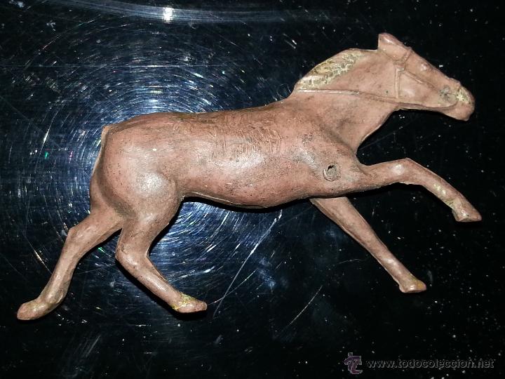 Gummi- und PVC-Figuren: TEIXIDOR ALCA GAMA : FIGURA CABALLO DE LOS A&Ntilde;OS 50 GOMA DURA