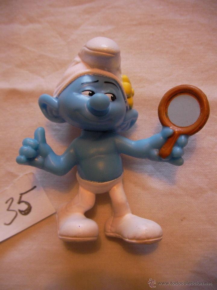 Figuras de Borracha e PVC: PITUFO CON ESPEJO - ENVIO GRATIS A ESPA&Ntilde;A