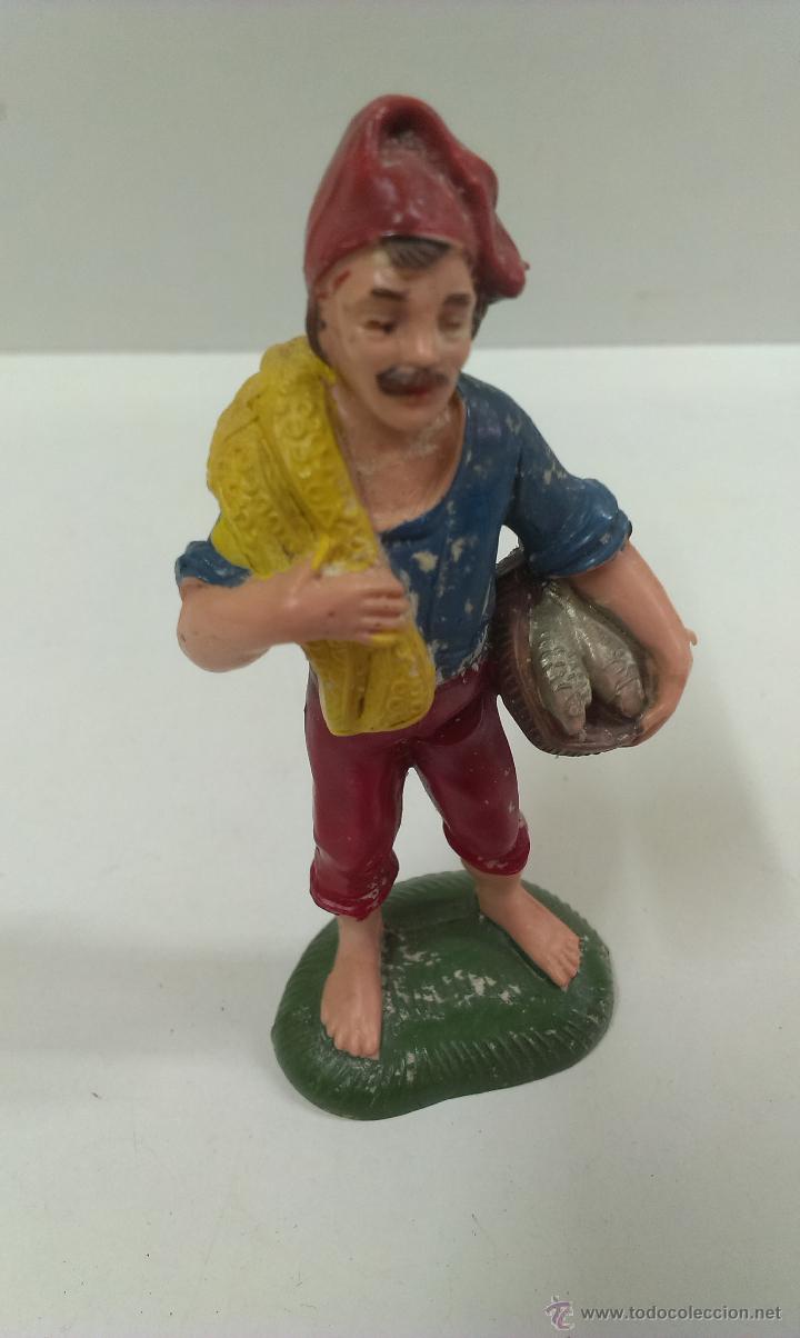 Figurines en Caoutchouc et PVC: BONITA FIGURITA DE SE&Ntilde;OR CON PECES . MACADA ITALY