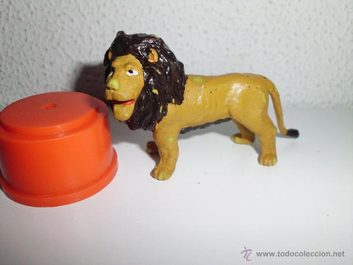 Figuras de goma y PVC: antiguo mu&ntilde;eco figura leon cdya - Foto 1