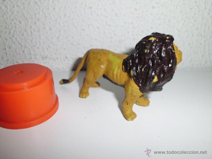 Figuras de goma y PVC: antiguo mu&ntilde;eco figura leon cdya - Foto 2
