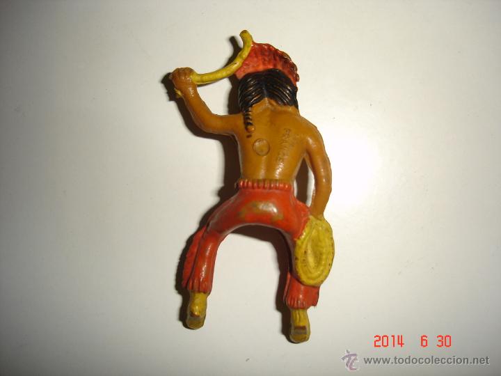 Figuras de goma y PVC: TRES CABALLOS Y DOS INDIOS STARLUX - Foto 4