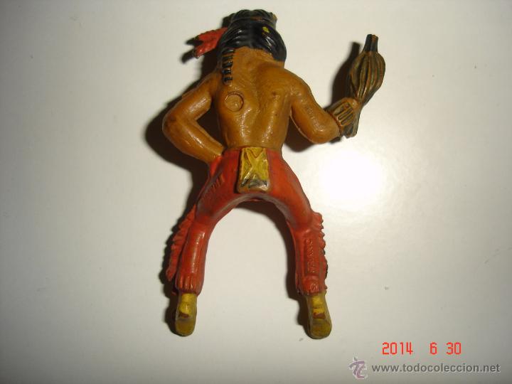 Figuras de goma y PVC: TRES CABALLOS Y DOS INDIOS STARLUX - Foto 5