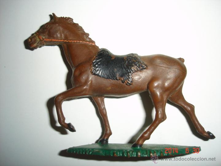 Figuras de goma y PVC: TRES CABALLOS Y DOS INDIOS STARLUX - Foto 9