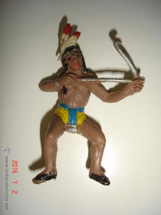 Figuras de goma y PVC: GUERRERO INDIO DE COMANSI - Foto 1