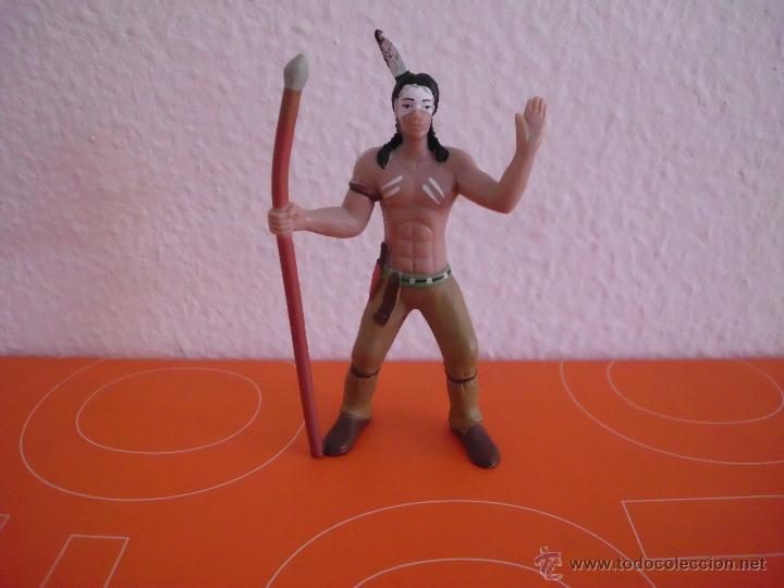 Figuras de goma y PVC: mu&ntilde;eco figura INDIO comansi ncv - Foto 1
