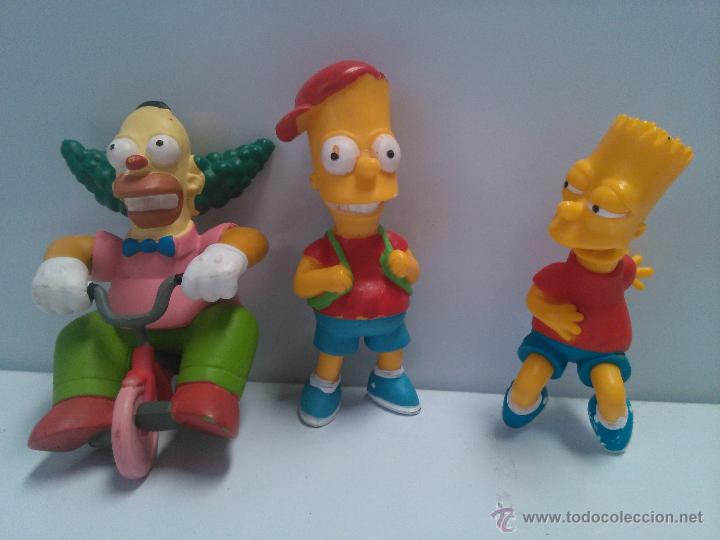 Figuras de goma y PVC: LOTE 3 FIGURAS DE LOS SIMPSON - - Foto 1