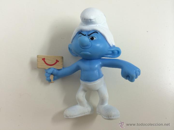 Figuras de goma y PVC: FIGURA PL&Aacute;STICO LOS PITUFOS MCDONALS - Foto 1