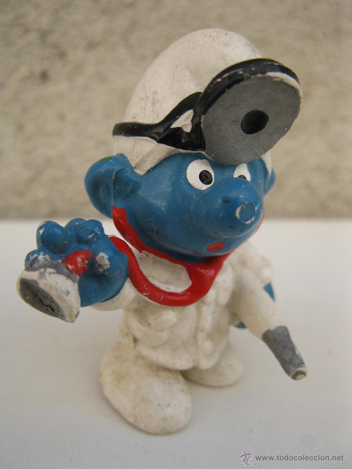 Figuras de Goma y PVC: PITUFO DOCTOR - FIGURA DE PVC.