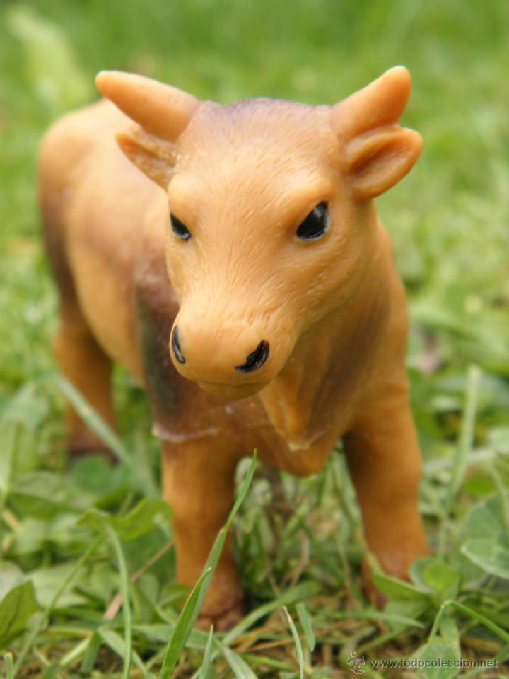 Figuras de Borracha e PVC: Figura animales Vaca de goma rellena de 13 x 8 cm