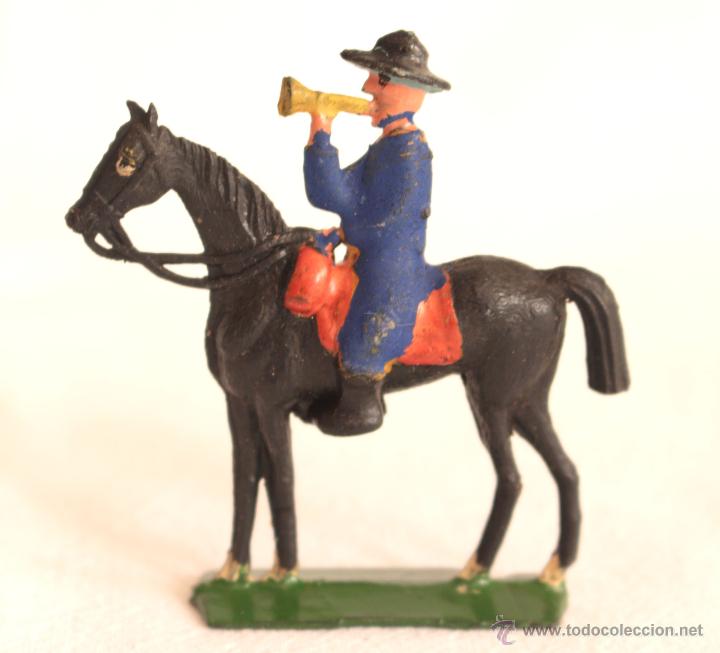Figuras de goma y PVC: ALCA CAPELL Caballeria azules corneta - Foto 1