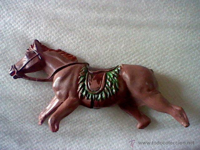 Figuras de Borracha e PVC: FIGURA MU&Ntilde;ECO GOMA ANTIGUO PINTADO A MANO caballo desperfectos LEER