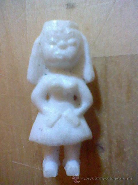 Rubber and PVC Figures: figura mu&ntilde;eco promocional plastico duro chicles detergente pastelitos helado coca NI&Ntilde;A MU&Ntilde;ECA